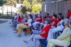 2021-Répétition en plein-air après le confinement. Théatre des calanques Nono